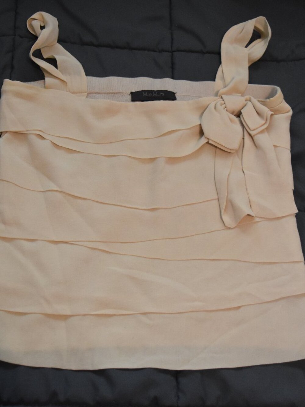 Authentic MaxMara Designer Ridge Crop Top Tank Top - CUTE!